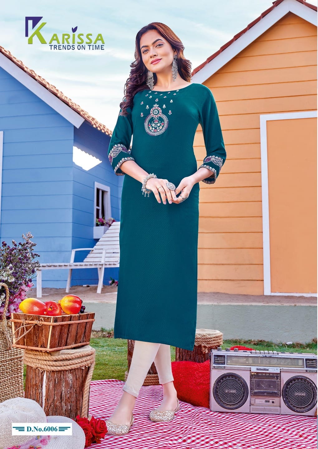 Karissa Veenee Rayon Designer Kurtis Catalog